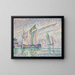 El canal de La Rochelle - Paul Signac — cuadro enmarcado en la pared