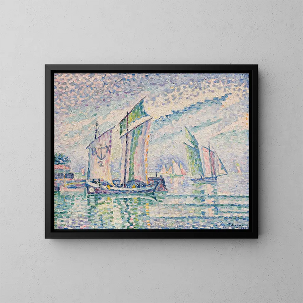 Le Chenal de La Rochelle - Paul Signac — framed artwork on a wall