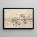 El puente de Bourg-Saint-Andéol - Paul Signac — cuadro enmarcado en la pared