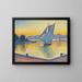 El puerto al atardecer, Opus 236, Saint-Tropez - Paul Signac — cuadro enmarcado en la pared