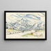 Les Alpilles View from Saint-Rémy-de-Provence - Paul Signac — framed artwork on a wall