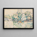 Paris, the Seine at Pont Royal - Paul Signac — framed artwork on a wall