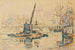 París, el Sena en el Quai Malaquais, la grúa - Paul Signac — vista de la obra
