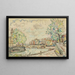 Paris, le Pont Louis-Philippe - Paul Signac — framed artwork on a wall