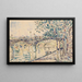 París, el Puente de las Artes - Paul Signac — cuadro enmarcado en la pared