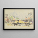 Paris, the quay at Pont des Saints-Pères - Paul Signac — framed artwork on a wall