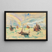 Rville - Paul Signac — cuadro enmarcado en la pared