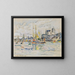 Vista del puerto de Dolonne - Paul Signac — cuadro enmarcado en la pared