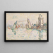 Sables-d'Olonne, the Arundel Tower - Paul Signac — framed artwork on a wall