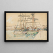 Saint-Malo Veleros muelle - Paul Signac — cuadro enmarcado en la pared
