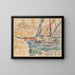 Saint-Tropez, los tartanes - Paul Signac — cuadro enmarcado en la pared