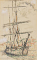 Saint-Tropez Three-mast quay - Paul Signac — artwork view