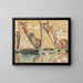Saint-Tropez, velas secas - Paul Signac — cuadro enmarcado en la pared