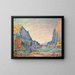 Sisteron - Paul Signac — cuadro enmarcado en la pared