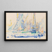 Saint-Tropez, tartanes en el puerto - Paul Signac — cuadro enmarcado en la pared