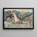 Velero navegando en el Trieux - Paul Signac — cuadro enmarcado en la pared