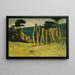 Pines y álamos en un prado - Paul Sérusier — cuadro enmarcado en la pared