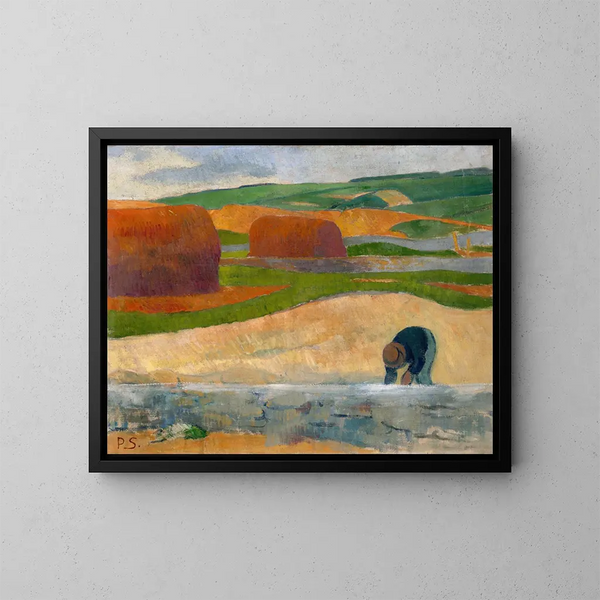 Recolección de algas - Paul Sérusier — cuadro enmarcado en la pared