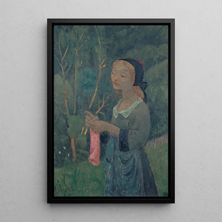 Paul Srusier - Tricoteuse au bas rose.webp