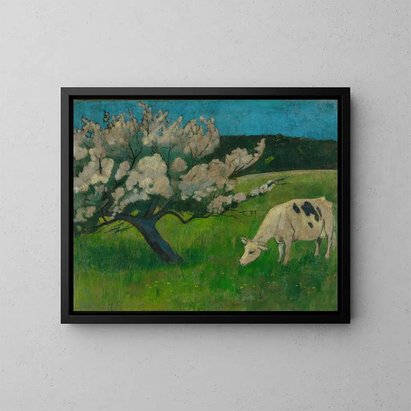 Vache blanche - Paul Sérusier — cuadro enmarcado en la pared