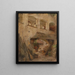 View of a Courtyard in the Wachau - Paul Unbereit — framed artwork on a wall