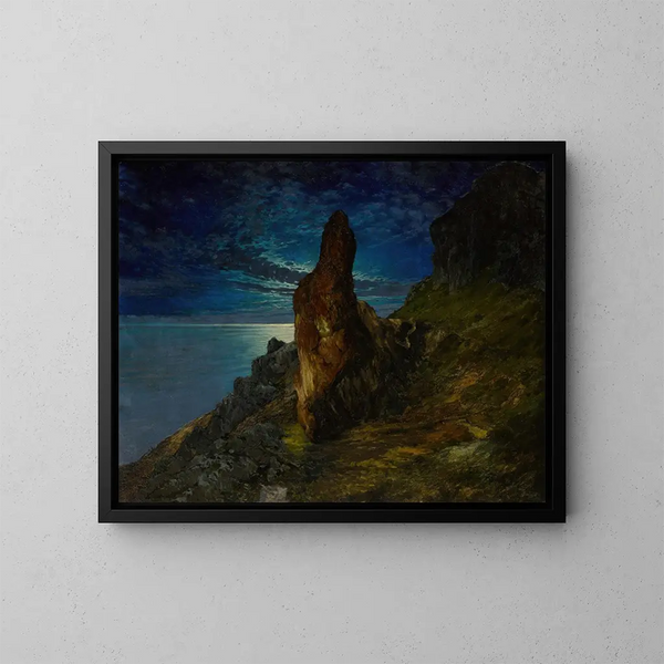 El Pizzolungo en la isla de Capri - Paul von Spaun — cuadro enmarcado en la pared