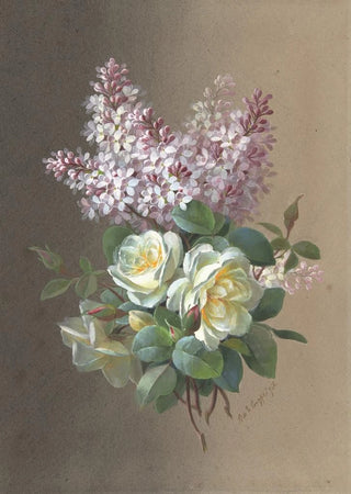 Paul de Longpre - Roses and Lilacs.webp
