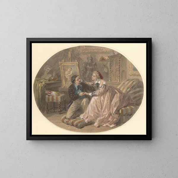 A husband we love - Paul Émile Antony Morlon — framed artwork on a wall