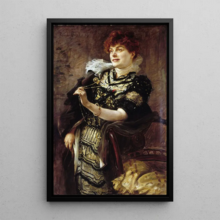 Paul mile Chabas - Portrait de Daniel Lesueur Jeanne Loiseau 18601921 dite femme de lettres.webp