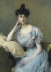 Retrato de una joven con vestido azul - Paul Émile Chabas — vista de la obra