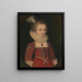 Una joven - Paul van Somer — cuadro enmarcado en la pared