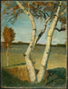 Birch Tree in a Landscape - Paula Modersohn-Becker — artwork view