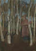 Girl in a birch forest - Paula Modersohn-Becker — artwork view