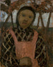 Niña al atardecer con una blusa de cuadros - Paula Modersohn-Becker — vista de la obra