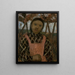 Niña al atardecer con una blusa de cuadros - Paula Modersohn-Becker — cuadro enmarcado en la pared