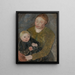 Mother and Child - Paula Modersohn-Becker — framed artwork on a wall
