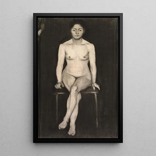 Paula ModersohnBecker - Seated Female Nude.webp