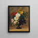 ramo de flores en un jarrón antiguo - Pauline Koudelka-Schmerling — cuadro enmarcado en la pared