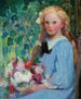 Fille aux fleurs - Pauline Palmer — vista de la obra