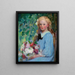 Fille aux fleurs - Pauline Palmer — cuadro enmarcado en la pared
