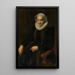 Retrato de Maria van Utrecht circa 1552-1629 - Paulus Moreelse — cuadro enmarcado en la pared