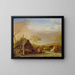 Shepherds with their livestock - Paulus Potter — framed artwork on a wall