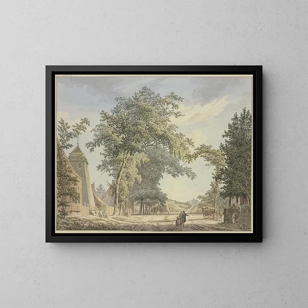 El barrio de Overveen cerca de Haarlem - Paulus van Liender — cuadro enmarcado en la pared