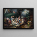 Joshua Defeating Amalek - Pauwels Casteels — framed artwork on a wall