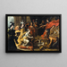 The Queen of Sheba before King Solomon - Pauwels Casteels — framed artwork on a wall
