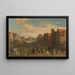 La despido de los mercenarios Waardgelders al servicio del gobierno municipal por el príncipe Maurits en el Neude, Utrecht, 31 de julio de 1618 - Pauwels van Hillegaert — cuadro enmarcado en la pared