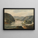 Vista del Potomac en Harpers Ferry - Pavel Petrovich Svinin — cuadro enmarcado en la pared