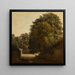 Paisaje con Castaño - Peter DeWint — cuadro enmarcado en la pared