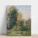 Reproduction of the painting Landscape painting with two characters, Éragny, Autumn - Camille Pissarro