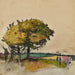 Paisaje con árboles en los campos - Florence Est — vista de la obra